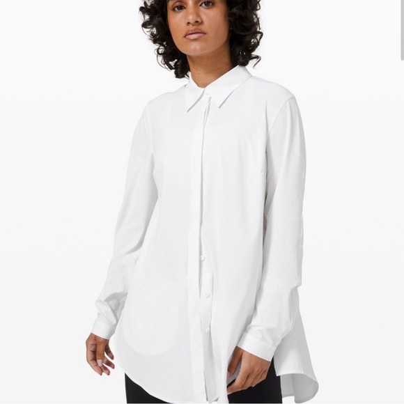 lululemon athletica Tops - Lululemon In the Moment shirt White size 8